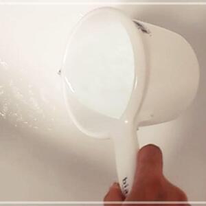 [2개구성] 플라스틱 다용도 목욕 바케스 일제 아기 손잡이 욕실 물 바가지 탕 흰색 LWE5ECF2