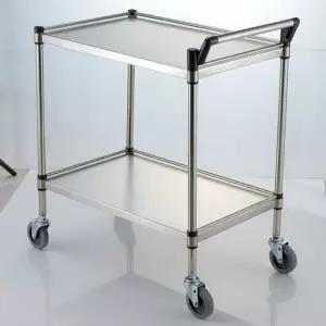 2단 스텐 중형 서빙카트 식당 주방 음식점 웨건 카트