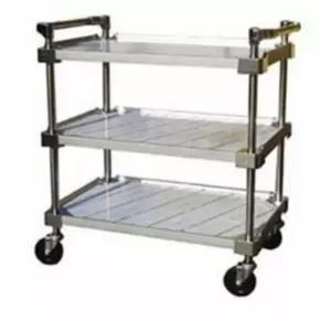 스텐 서빙 카트 식당 학교 주방 3단 웨건 트롤리