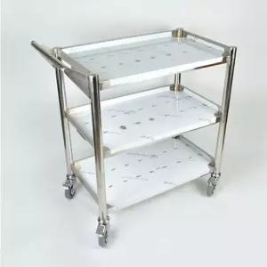 스텐 3단 서빙카트 식당 웨건 트롤리 업소용 카트 a