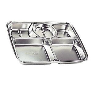 [2개구성] YH유통 스텐락 사각식판 급식 배식판 학교 식당 DUWDB235C