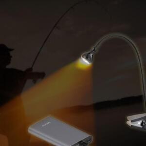 [2개구성] USB 집게조명 미니 자바라등 집어등 EW5854BB