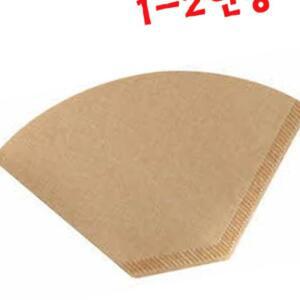 [2개구성] 1~2인용 여과지 브라운 100PX 3개 무표백필터 필터 원두필터 펄프필터 커피 EW4BEBD6