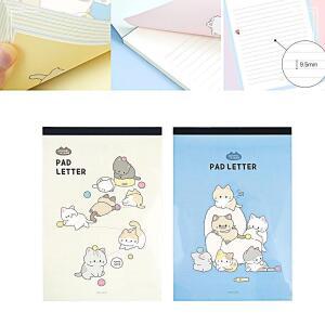 [2개구성] 팬시용품 2개혼합 손편지 일러스트편지지 기념일 캐릭터편지지 패드편지지 냥냥 BHWBF8C64