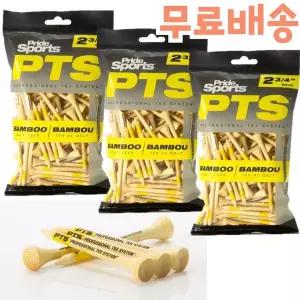 [하프클럽/기타]프라이드스포츠 PTS 밤부 우드 골프티 69mm83mm 대량팩