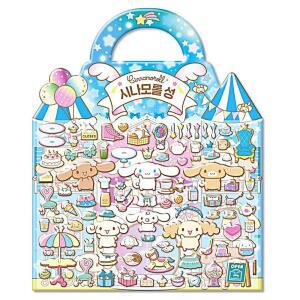 [2개구성] 피티엘PTL 시나모롤 성 말랑말랑 캐스팅 완구 문구 팬시 놀이 캐릭터 포켓 스티커 QWBF776E