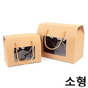 [2개구성] 선물상자 X15개 종이상자 종이쇼핑백 손잡이 사각 선물포장 접이식 크라프트 소형 LWA063F6