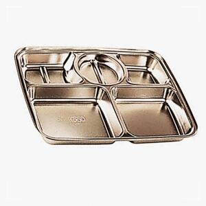 [2개구성] 스텐락 사각식판 교실 학원 관공서 급식 배식판 식당 학교 NWDB235C