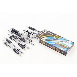 [2개구성] 아모스 1000 0.5mm 칼라 에스티마 필기구 흑색 중성펜 FAW06D038