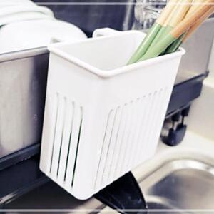 [2개구성] 주방 숟가락통 수저통 걸이형 식기건조대 수저정리함 미니 물빠짐 FAWE5E79B