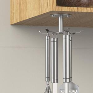 [2개구성] 스텐 회전 360도 조리기구 상부장 주방 조리도구 걸이 국자 거치대 KWFHVOGJ