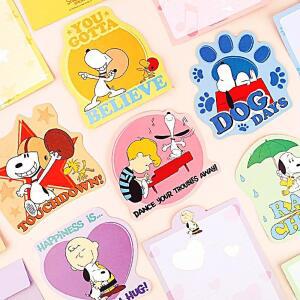 [2개구성] 스누피 모양 편지지-랜덤5EA 팬시 학용품 캐릭터메모지 캐릭터 캐릭터용품 문구 KWFGDGI3