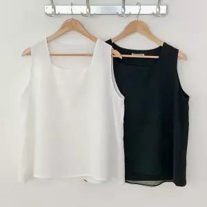 빅사이즈민소매블라우스 S357L505 스퀘어더블나시블라우스 RD (36181147A)