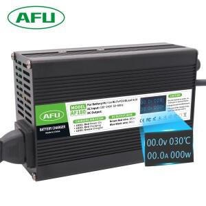 팬LiFePO4 배터리 OLED 디스플레이 고속 충전기가 포함된 16S 48V용 58.4V 3A 스마트