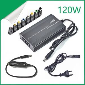 조정 가능 120W 220v 110v 12V 15V 16V 18V 19V 20V 22V 24V 차량용 충전기 범용 AC DC 전원 어댑터 공급 U