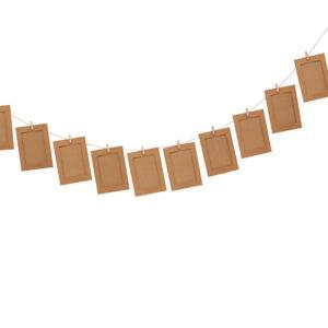 [2개구성] 나무 종이액자 10p세트4x6 크라프트 방꾸미기 거실꾸미기 페이퍼프레임 포토 AEW7A5A02