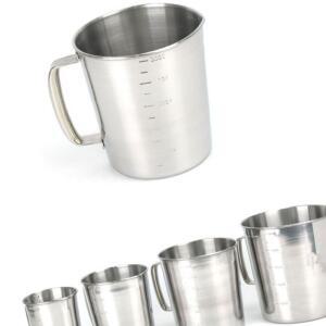 [2개구성] 대용량 계량비커 12x14cm 1리터 물 주방 큰 베이킹 AEWAC5054