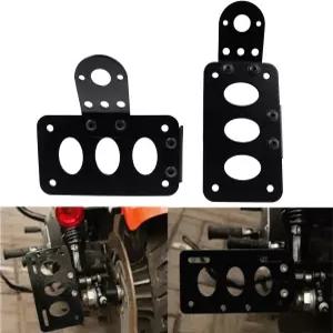 할리 밥버 초퍼를 위한 HDBUBALUS 모터사이클 번호판 홀더 브래킷 수평 수직 액슬 또는 쇼크 마운트 장착