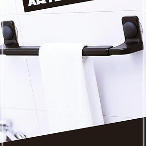 [2개구성] 포인트 수건걸이 검정 수건거치 욕실수납 타올걸이 대 KW9AEF65