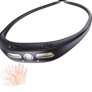 [2개구성] 모션센서 LED 충전식 작업등 헤드랜턴 캡라이트 학교 교실 학원 관공서 KWDFD753