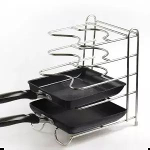 후라이팬정리대 후라이팬 정리대 프라이팬 거치대 수납 홀더 웨이브