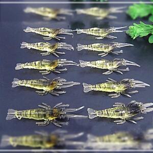 [2개구성] 간편한 10pcs 바다 배스 입문자 체험 초보자 프트 꺽지 실리콘 가짜 미끼 용 인공 AWAA0272