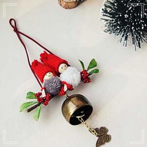 [2개구성] 분위기가 나는 산타 레드후드 벨 벽장식 가렌더 크리스마스 도어벨 종 현관 AW5590D7