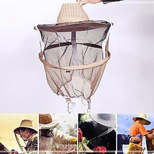 [2개구성] 작업 여름 잡화 얼굴보호망 꿀벌안전망 캠핑 벌레 모기장 모자 낚시 벌망 캡 밀짚 AW6B977A