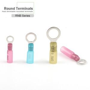 25PCS 열 수축 절연 링 전기 와이어 압착 단자 M5M6M8M10 구색 배선 커넥터