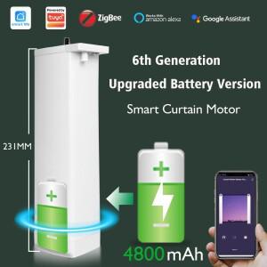 Tuya 배터리 전기 커튼 커튼 전동 유선  ZigBee 자동 전동 타이밍 Google 홈용 Smartlife App Remote