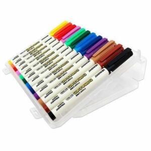 [2개구성] 컬러펜 12색 색상 필기구 마커 만년필 포함 세트 편리한유성펜 유성 네임펜 KWFJ8JAO