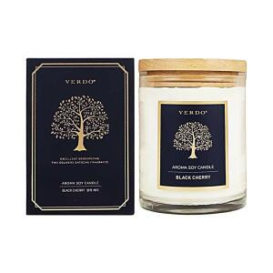 [2개구성] 아로마 베르도 블랙 양키 탈취 분위기 체리 신혼부부 소이 190g 향초 양초 캔들 선물 HWB772F4