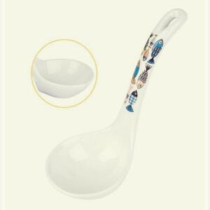 [2개구성] 가정용 부엌 도자제 도자기 약17cm 걸이형 요리용 물고기무늬 FLWDBDDD2