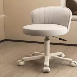 등받이 화장대의자 이동식 바퀴 달린 스툴 높은
