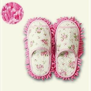 [2개구성] 찍찍이 거실화 탈부착 용화 걸레화 실내화약255mm-색상랜덤 청소 신발걸레 FLW71BC4D