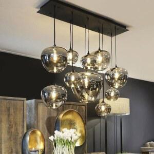 바 샹들리에 주방 램프 북유럽 레스토랑 라인 창조적 모델 식탁 인 간단한 긴 유리 룸 조명 식당