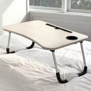 BS 심플 접이식 테이블 화이트 1개 베드 트레이