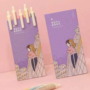 [2개구성] 데일리 직장인 얇은심 0.38mm 필기구 세트 중필통 초등필통 볼펜 학생 필기도구 EW8AADD0