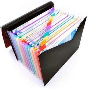 [2개구성] 파일 화일 13칸 바인더 서류철 매 화이트 문서 보관 KWBF5405