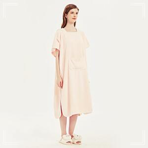 [2개구성] 사우나 핑크 샤워 목욕 골프 여성 가운 로브 BHWFFUN9O