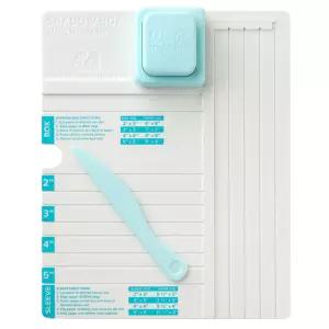 우리 R 메이커 섀도우 박스 페이퍼 펀치 보드 - 커터로 2-5인치 제작 채점 도구 포함 공예 카드 어드벤트