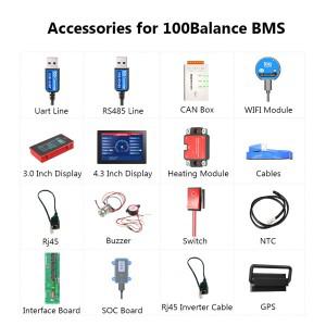 100Balance Daly BMS 용 액세서리 Bluetooth WIFI 모듈 터치 스크린 LCD 디스플레이 UART RS485 가열 GPS