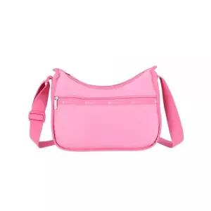 레스포색 LeSportsac Fuchsia 클래식 호보 크로스바디 백 + 화장품 가방 스타일 7520/색상 E853 트로피컬