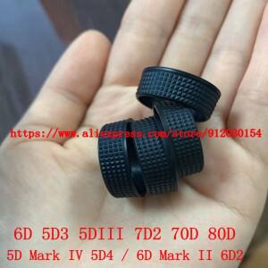 호환 EOS 6D 5D3 5D4 5DIII 7D2 70D 80D Mark  6DII 용 새 윗면 커버 다이얼 모드 버튼 원형 고무