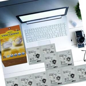 [2개구성] 고효율 100매 일회용클리너 안경 모니터 키보 휴대용크리너 크리너 광학기기 핸드폰 EWC77666