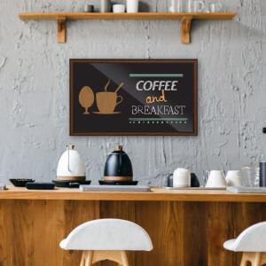 보드판 미니 메뉴 흑칠판 블랙보드 원목 자석부착 우드프레임 30x50cm LWC4A2FA