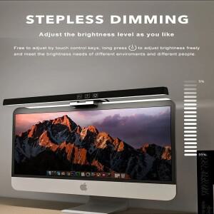 50cm 컴퓨터 모니터 라이트 바 스크린 걸이형 조명 무단계 조광 USB 데스크 램프 학습 독서용 테이블