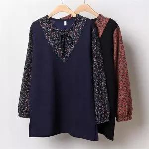 빅사이즈사랑해요 B745L211 꽃벨벳퍼프트임롱니트 MN (9266543A)