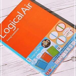 [2개구성] 나카바야시 A4 경량노트 로지컬에어 3권/팩 A404A-3P 공책 일본 IPW758C0C