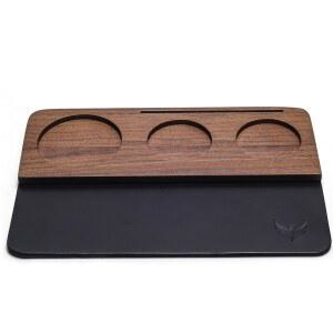 Breville 54mm 호환 탬핑 매트 월넛 가죽 멀티슬롯 정리함